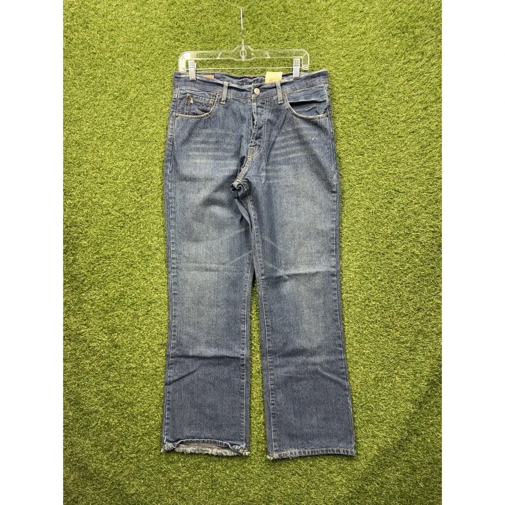 Abercrombie & Fitch Jeans Mens 32x32 Button Fly Dark Vintage Wash 1892 Tkcm31
